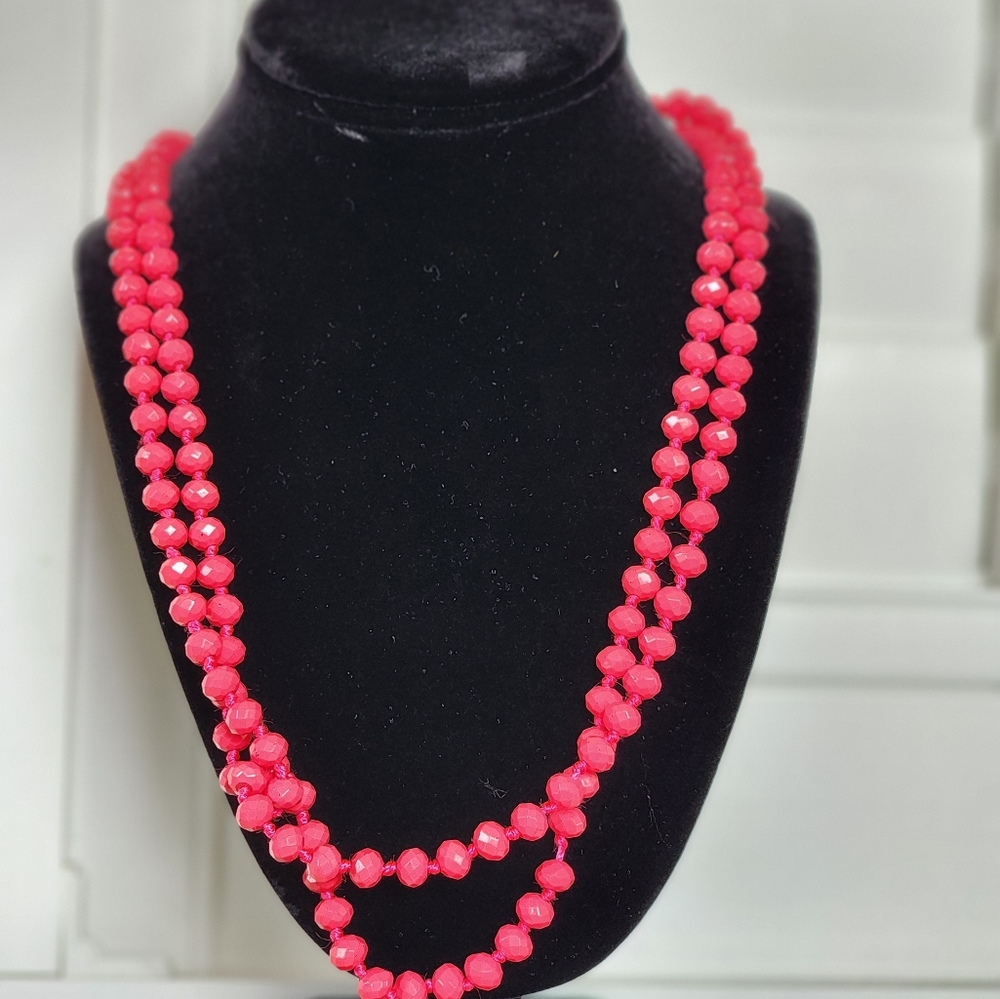 Pink Beaded Necklace